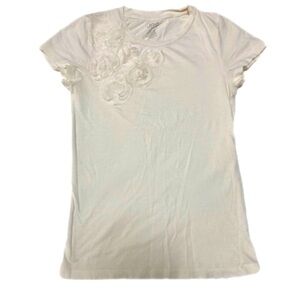JOE FRESH FLORAL CREAM T-SHIRT- Size XS